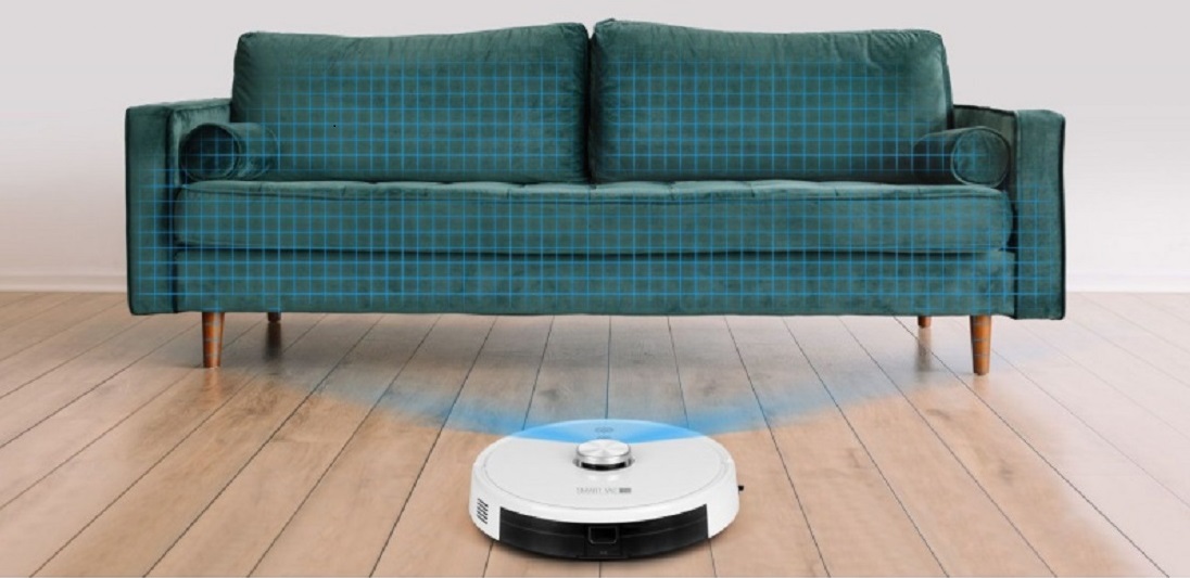 Účinný robotický vysávač s mopom